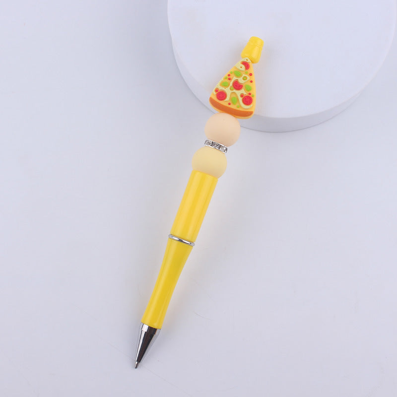 Wholesale Cartoon Fruit Silicone Color Plastic Beadable Pens